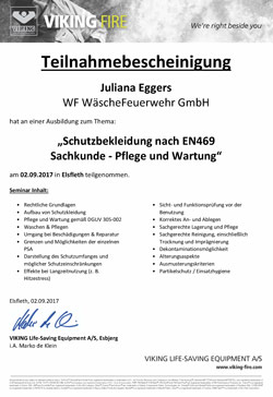 Viking-Zertifikat für PSA